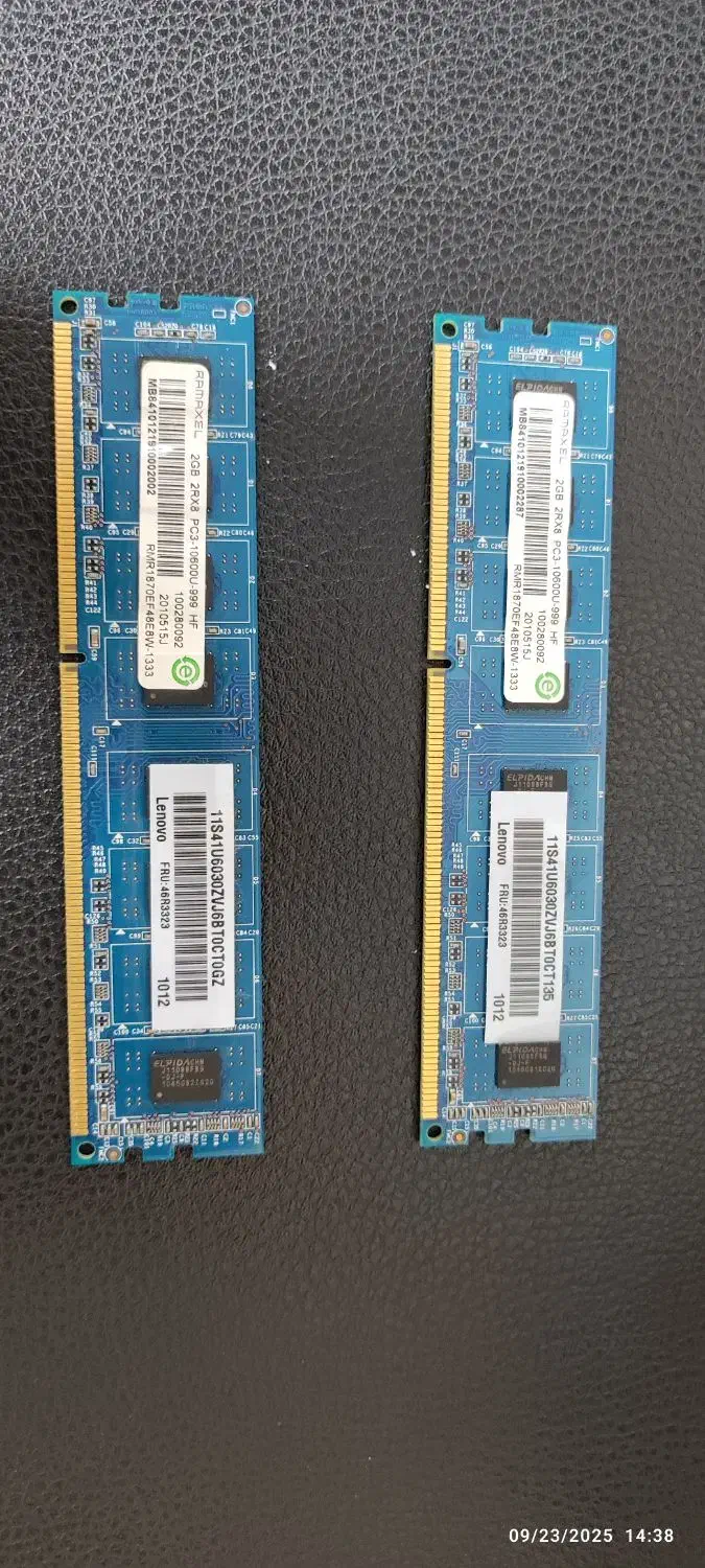 رم کامپیوتر دسکتاپ 2 گیگ DDR3|قطعات و لوازم جانبی رایانه|رشت, لاکان شهر|دیوار