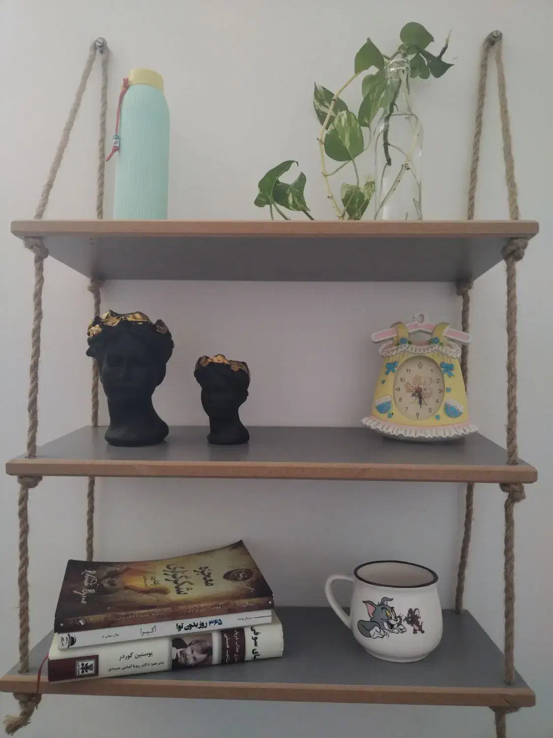 کتابخانه چوبی|کتابخانه، شلف، قفسههای دیواری|نجفآباد, گلدشت|دیوار