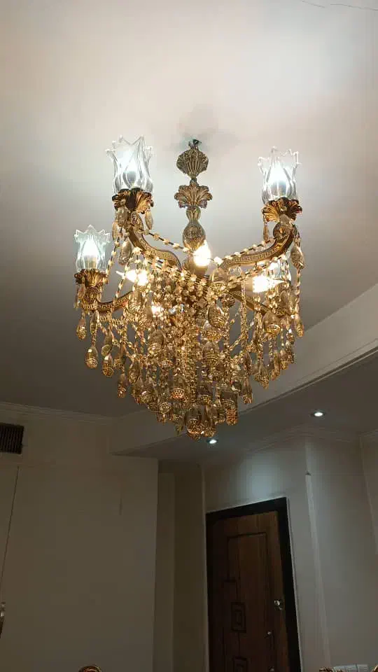 لوازم منزل لوستر و جا کفشی|لوستر و چراغ آویز|تهران, بلورسازی|دیوار