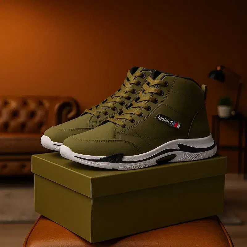 کفش ساقدار مردانه زیتونی مدل EMTO|کیف، کفش، کمربند|گرگان, |دیوار