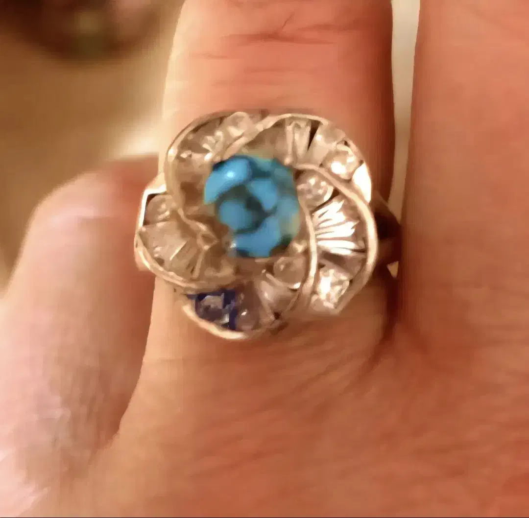 انگشتره نقره با فیروزه ی اصل|بدلیجات|کرج, اصفهانی‌ها|دیوار