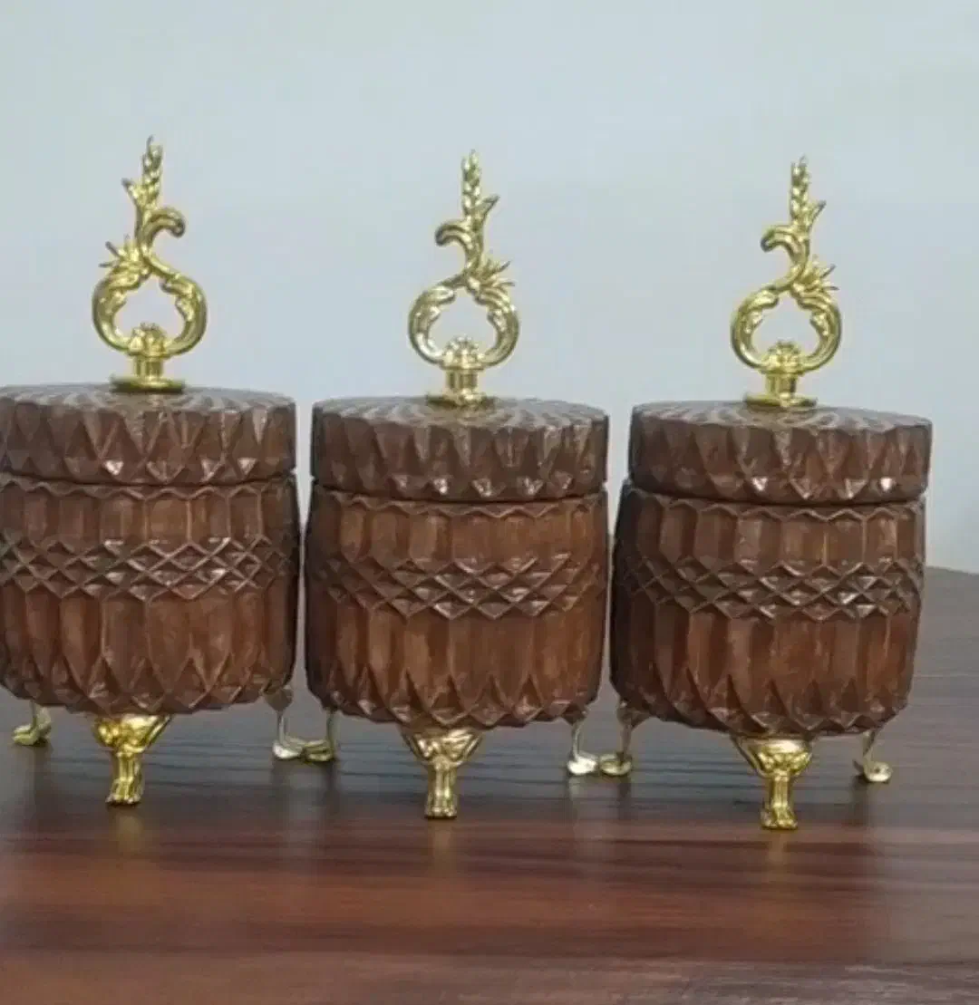 بانکه سه تایی مخصوص پذیرایی|ظروف سرو و پذیرایی|فومن, |دیوار