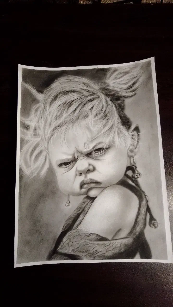 نقاشی سیاه قلم|تابلو، نقاشی، عکس|شهریار, شهریار|دیوار