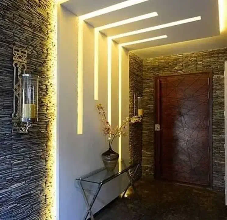 کناف شبکه پی وی سی برقکاری لاین نوری نقاشی|خدمات پیشه و مهارت|اراک, |دیوار