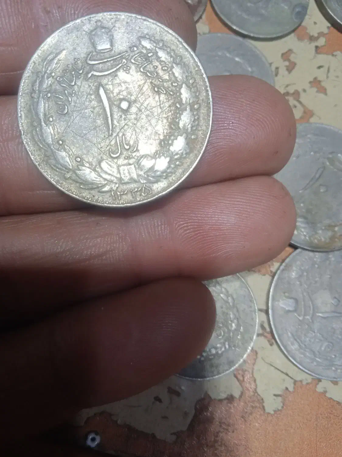 سکه قدیمی پهلوی|کلکسیون سکه، تمبر، اسکناس|ارومیه, |دیوار