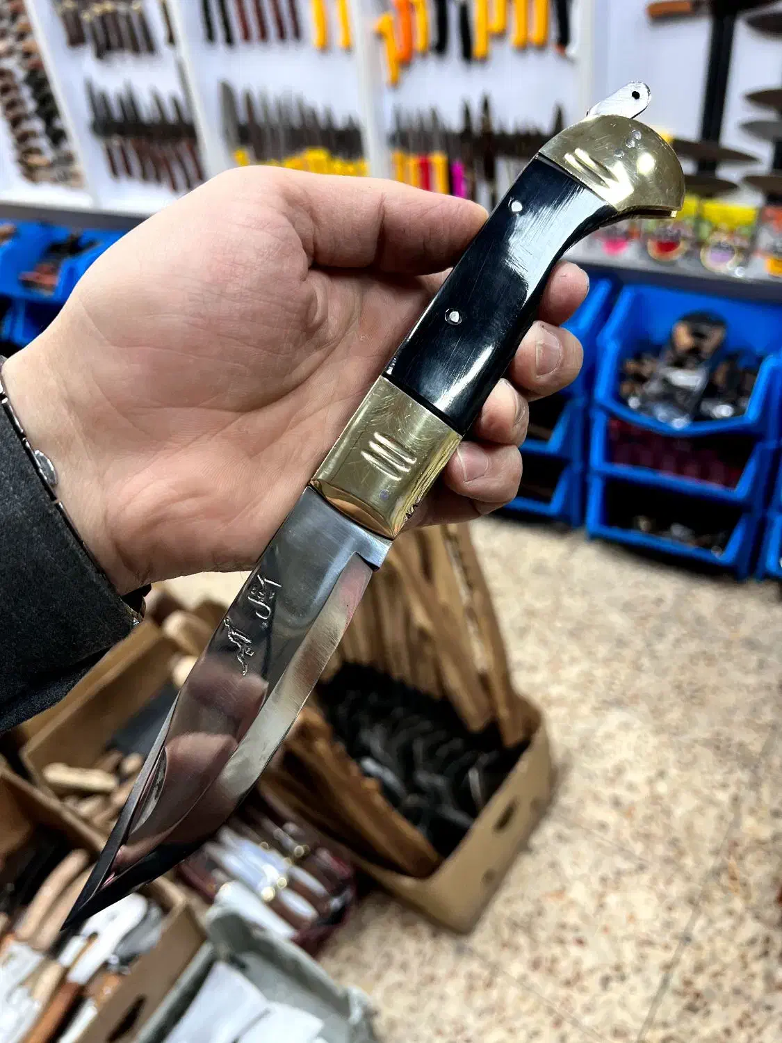 چاقو سایز بزرگ تیغه استیل استاد رحیم ارسال با پست|کلکسیون اشیاء عتیقه|تهران, زنجان جنوبی|دیوار