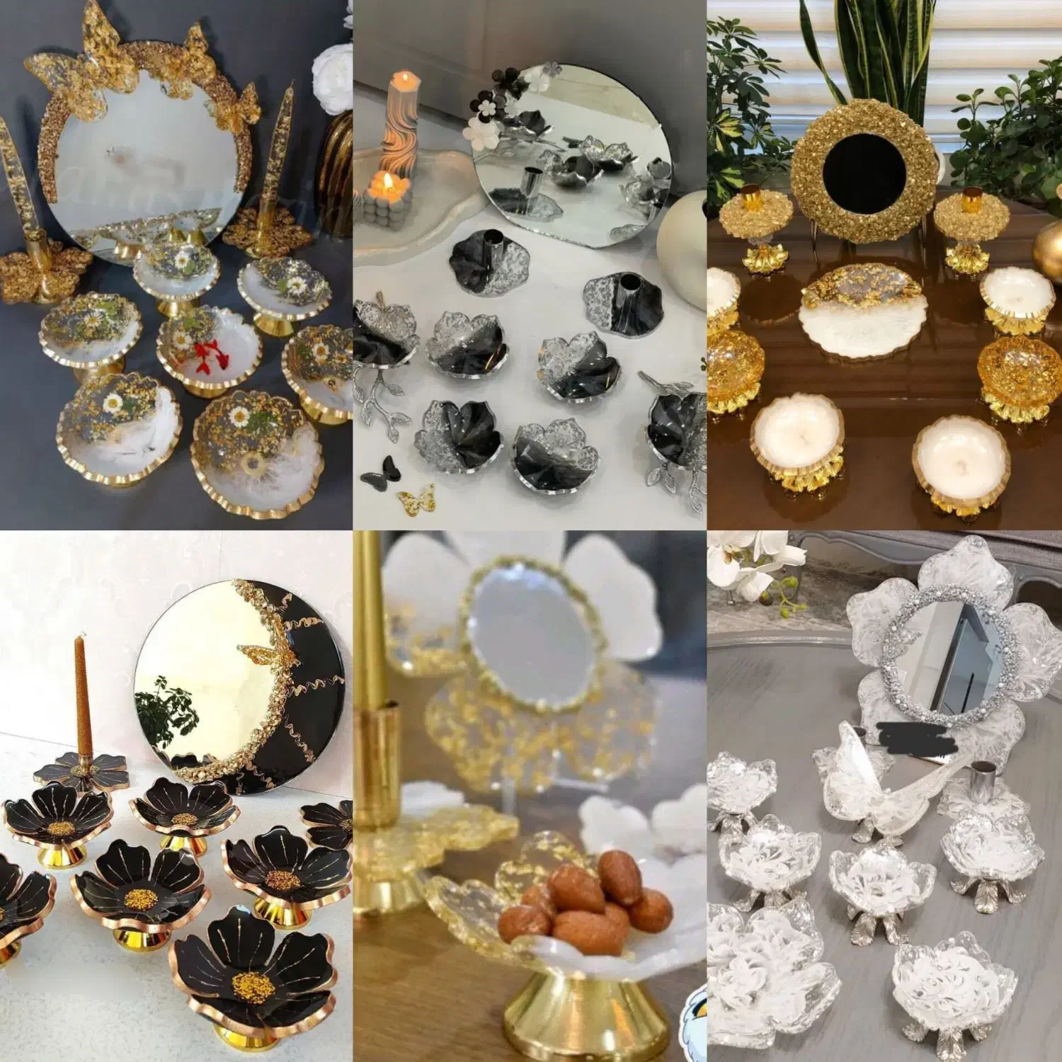 توجه ست و هفت سین رزینی|ظروف سرو و پذیرایی|اردبیل, |دیوار