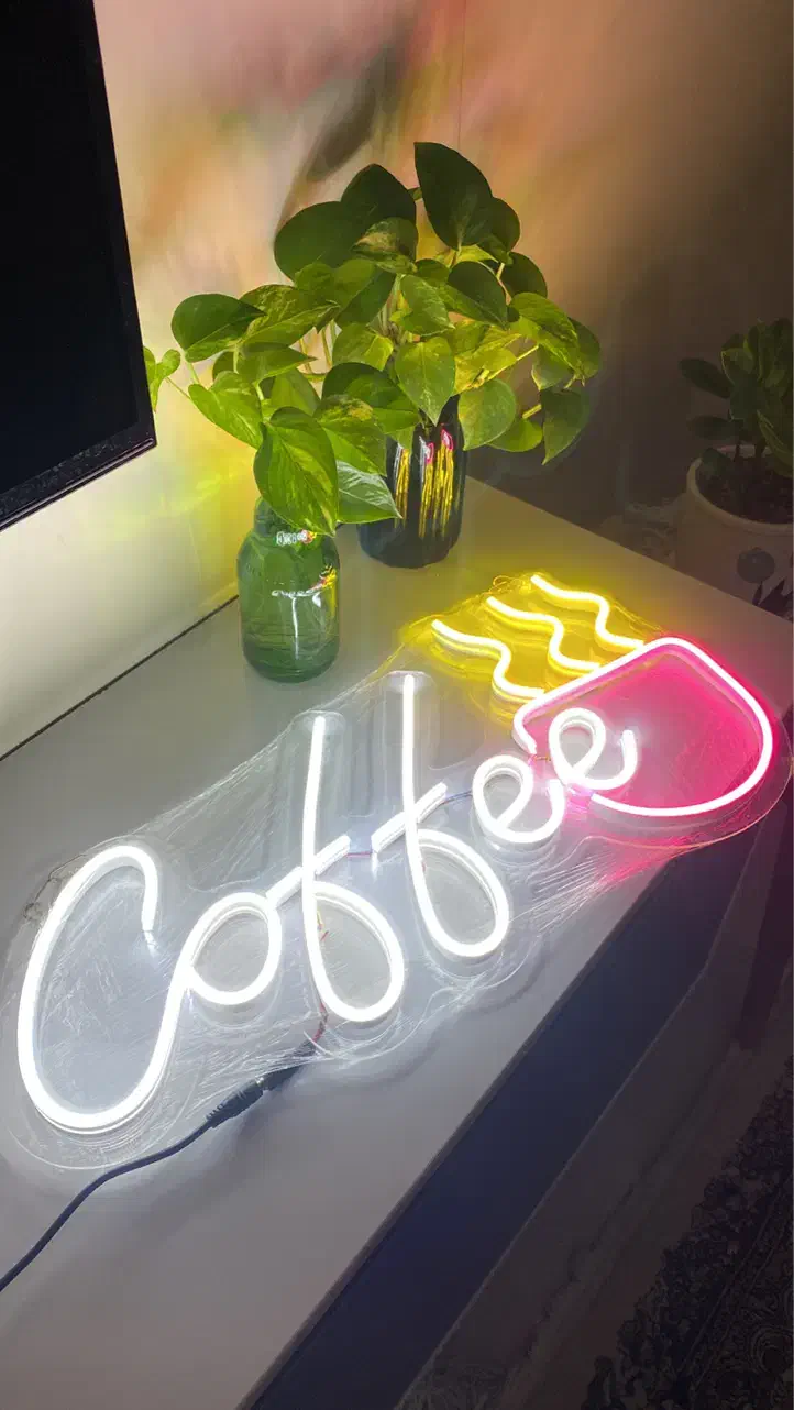 تابلو نئون نو کافی Caffee|ریسه و چراغ تزئینی|کرج, بنیاد|دیوار