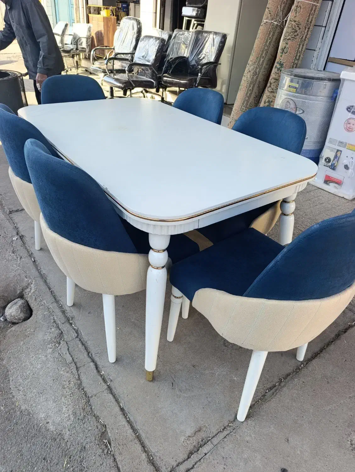 میز نهار خوری 6نفره در حد نو در گتوند|میز و صندلی غذاخوری|گتوند, |دیوار