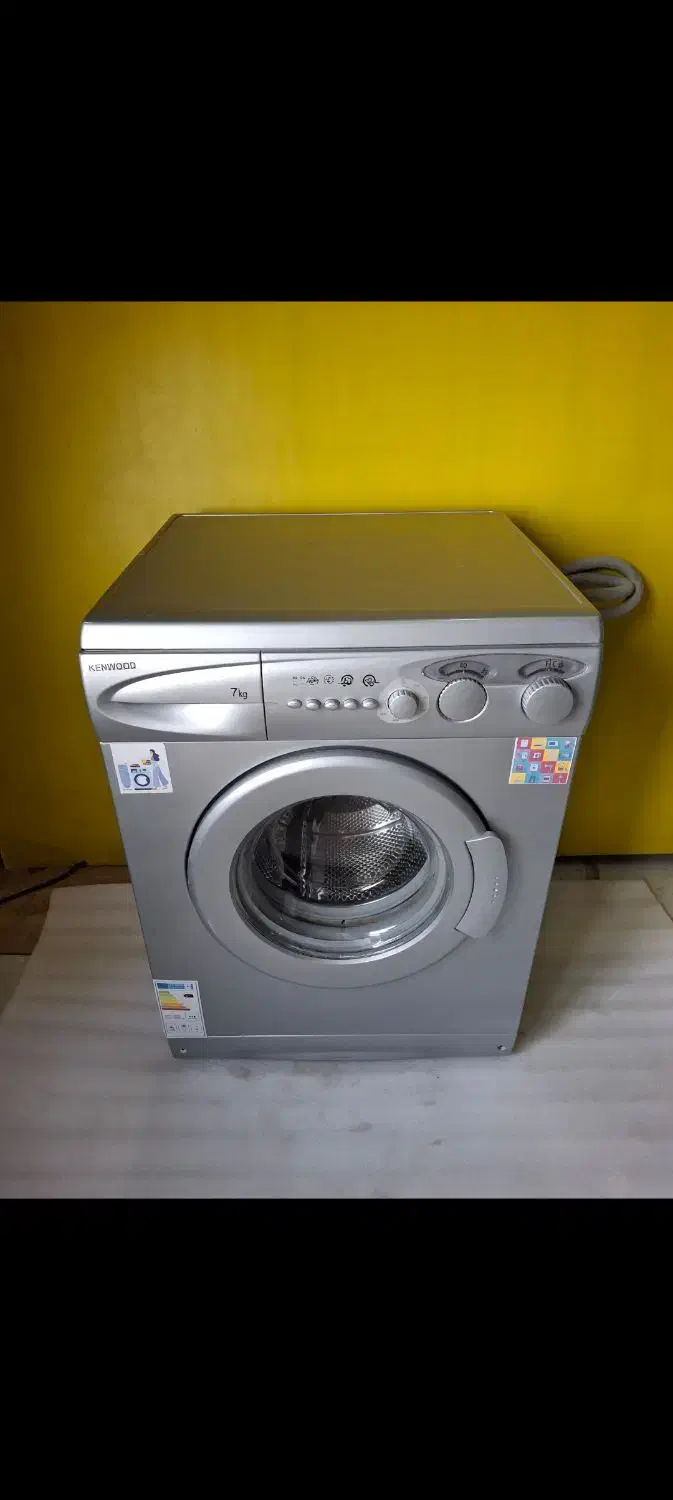 ماشین لباسشویی کنوود ۷کیلوی نقره‌ای باضمانت نانه|ماشین لباسشویی و خشک‌کن لباس|چهاردانگه (تهران), |دیوار