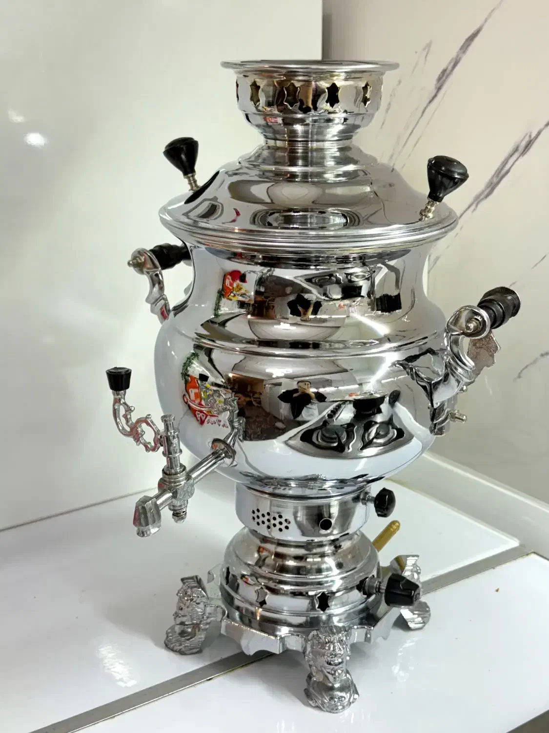 سماور گازی استیل|سماور، چای‌ساز، قهوه‌ساز|شهرضا, |دیوار