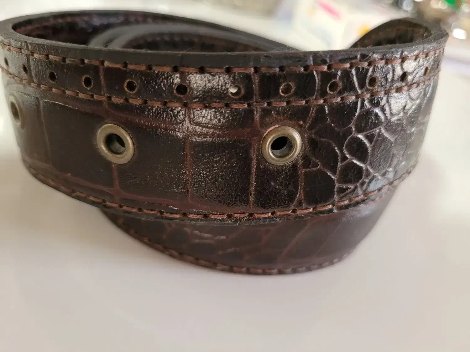 کمربند مردانه تمام چرم گاوی کار دست|کیف، کفش، کمربند|نورآباد, |دیوار