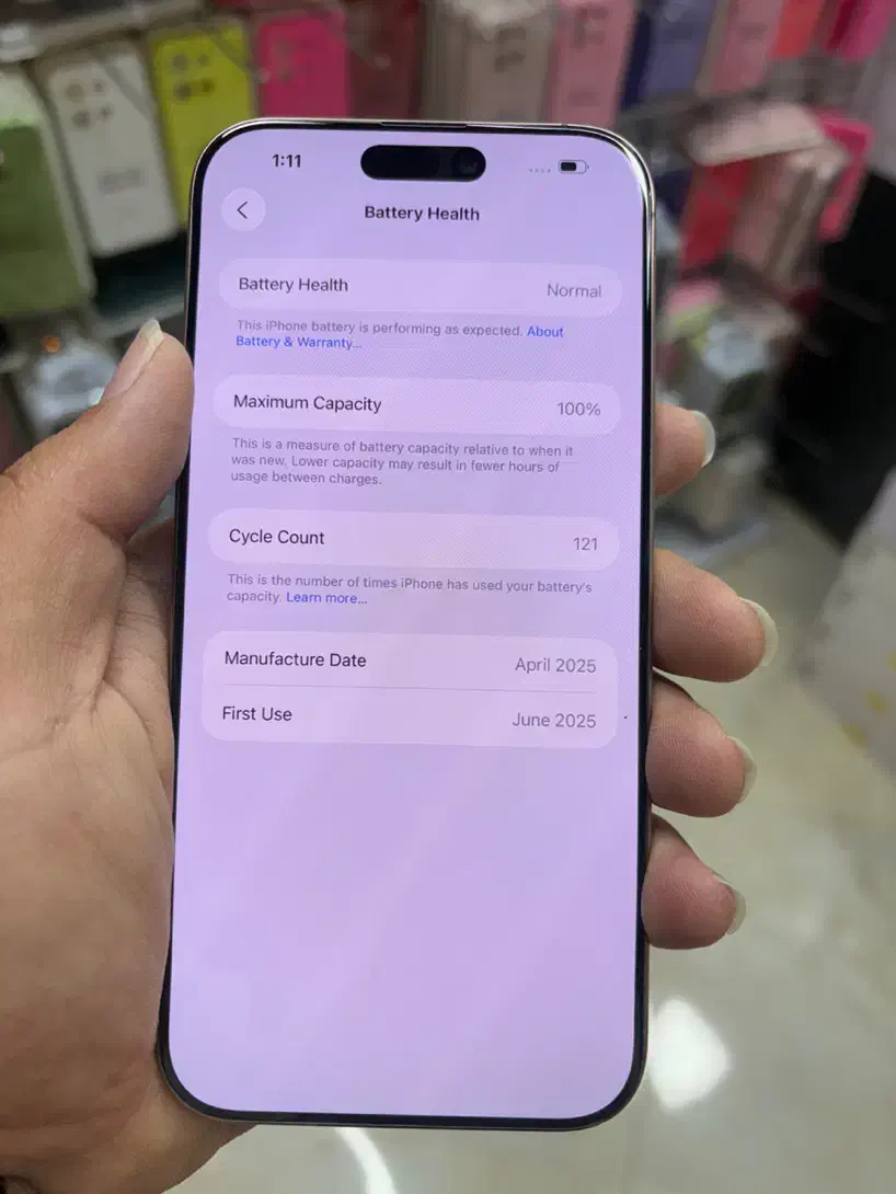 16 pro max 256 zaa باطری ۱۰۰ سایکل ۱۲۱|موبایل|اراک, |دیوار