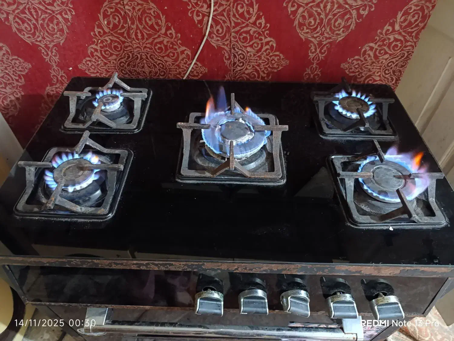 گاز طرح فر ( پنج شعله)|اجاق گاز و لوازم برقی پخت‌وپز|گنبد کاووس, |دیوار