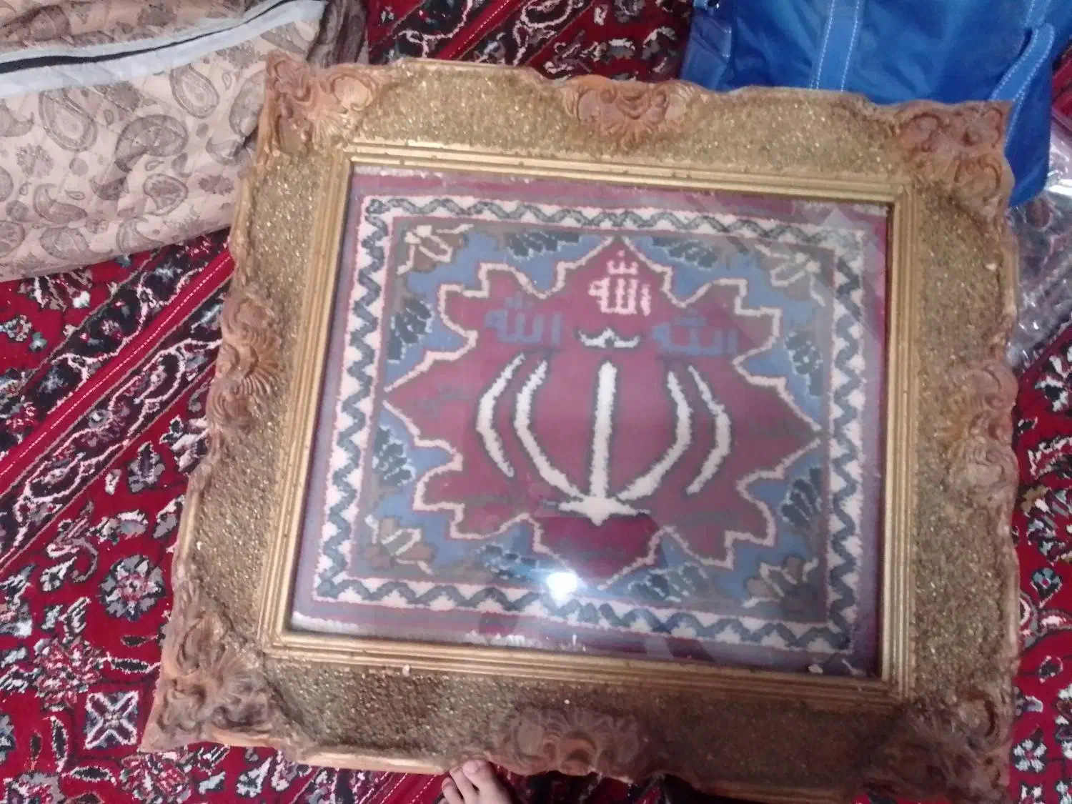 تابلو فرش قدیمی دست بافت|تابلو فرش|مشهد, طبرسی شمالی|دیوار