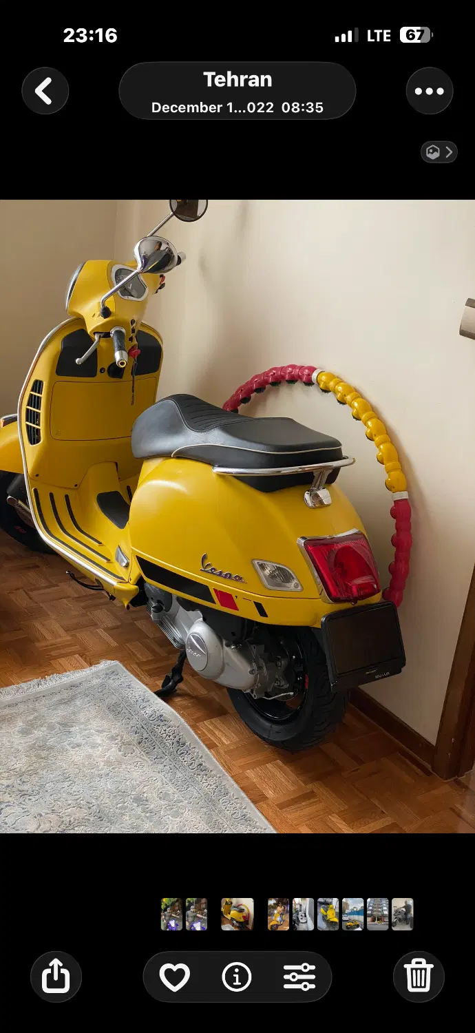 وسپا gts 250cc|موتورسیکلت|تهران, ونک|دیوار