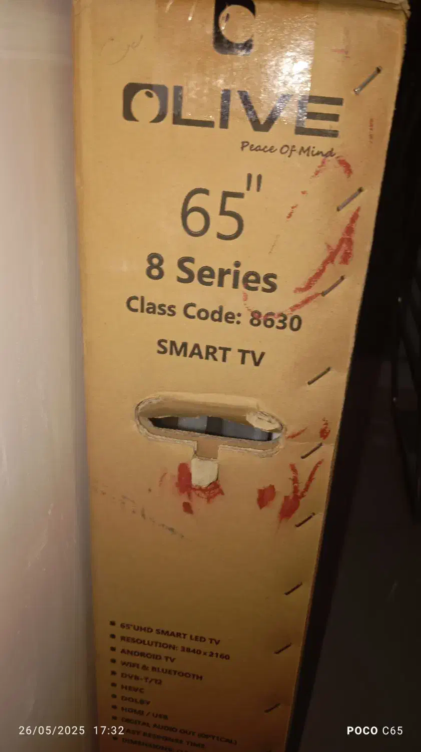 ال ای دی 65 اینج تمام فول نوی نو اکبند اصلی|تلویزیون و پروژکتور|مشهد, مصلی (کارمندان اول)|دیوار