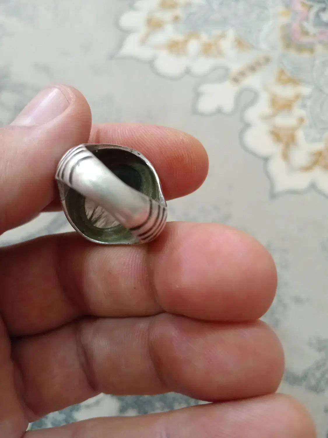 انگشتر دُر مودار|کلکسیون اشیاء عتیقه|شهرکرد, |دیوار