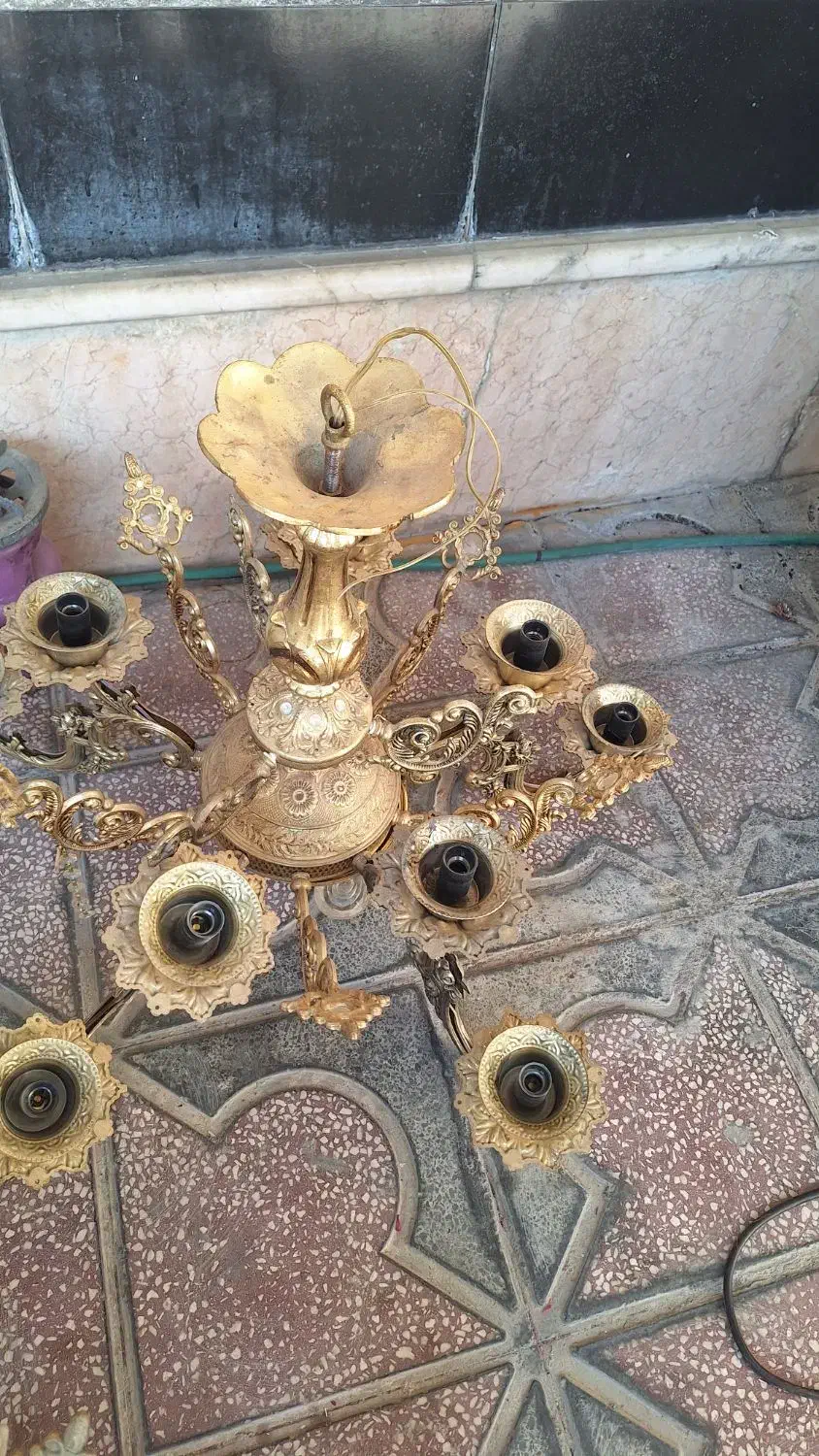 لوستر شیک وسالم|لوستر و چراغ آویز|شیراز, صاحب الزمان|دیوار