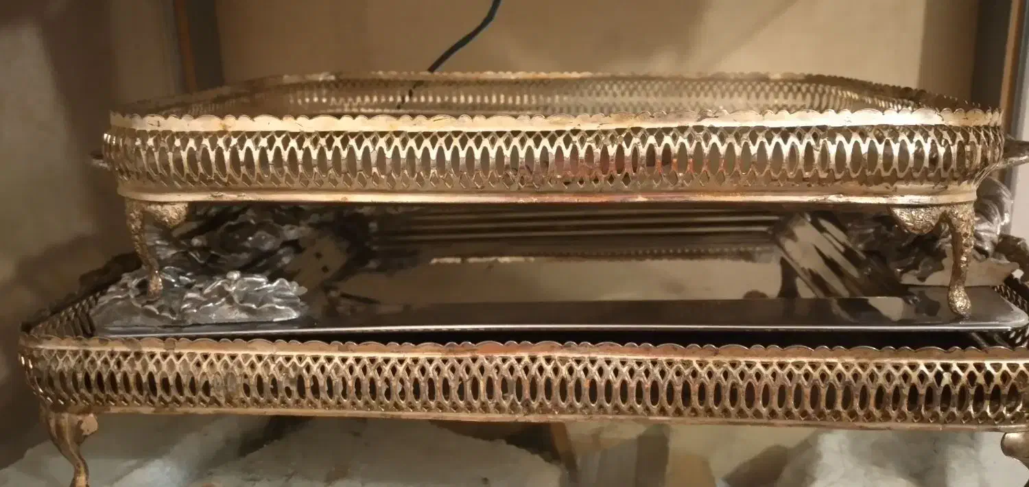 استکان چایخوری وظروف سیلور انگلیس|صنایع دستی و سایر لوازم تزئینی|خسروشاه, |دیوار