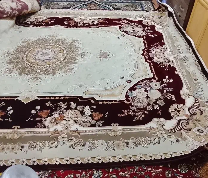 ۲ عددفرش ۱۲ متری ۵۰۰ شانه تراکم ۱۲۰۰|فرش|سرخنکلاته, |دیوار