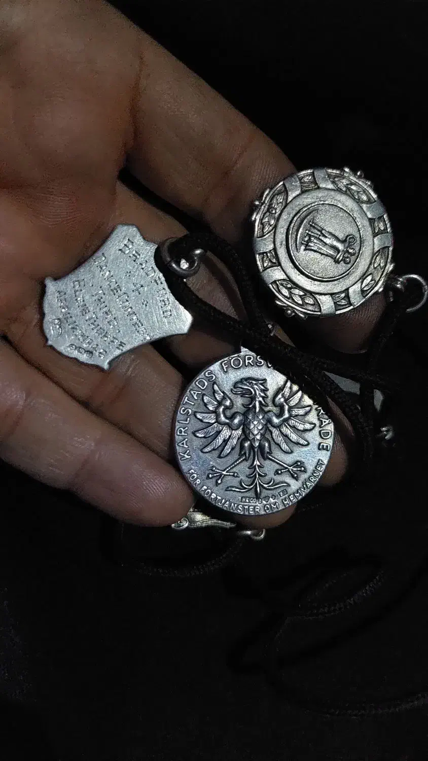 مدال نقره استرلینگ|کلکسیون اشیاء عتیقه|ری, ظهیرآباد|دیوار