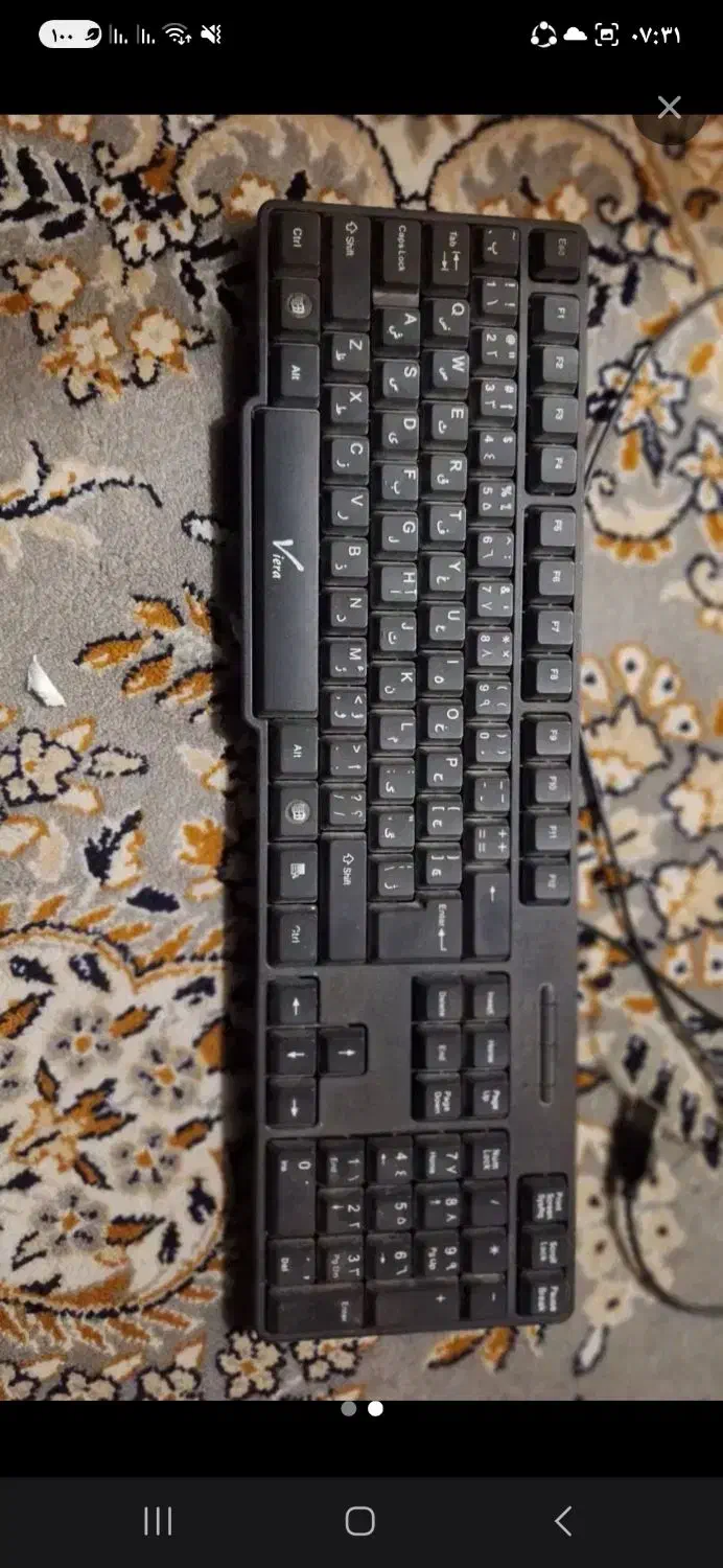 کیبورد ویرا ۱۶۸۹|قطعات و لوازم جانبی رایانه|شیراز, لب آب|دیوار