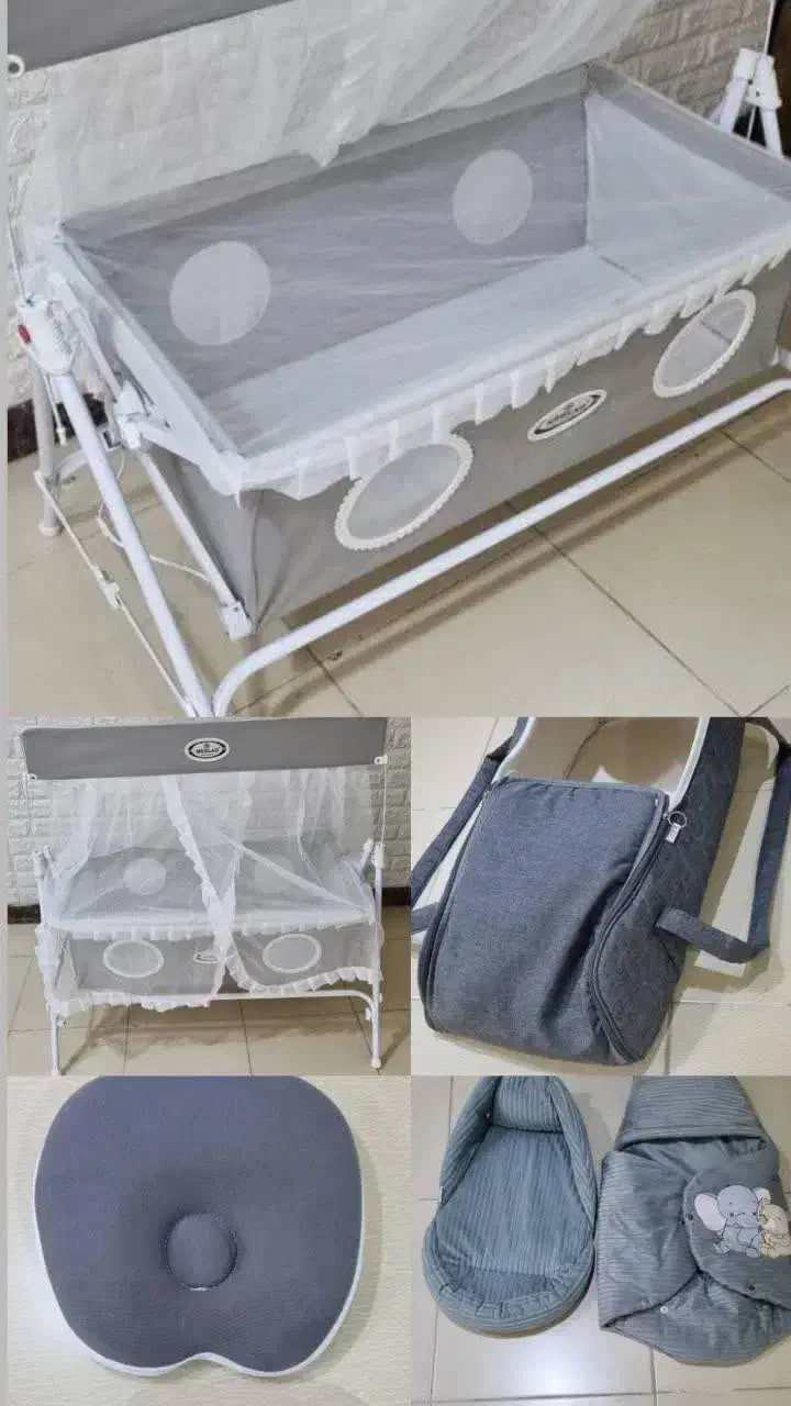 گهواره . کیف حمل . بالشتک . پتو تشک|اسباب و اثاث بچه|مبارکه, |دیوار