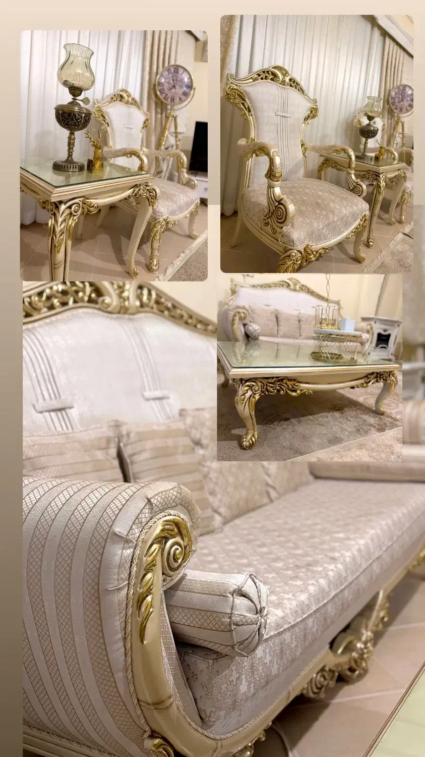 مبلمان شاه نشین در حد نو|مبلمان خانگی و میز عسلی|رضوانشهر, |دیوار