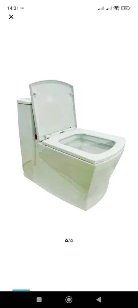 توالت فرنگی مروارید چینی سایز بزرگ تحمل وزن۳۰۰کیلو|لوازم سرویس بهداشتی|ملایر, |دیوار