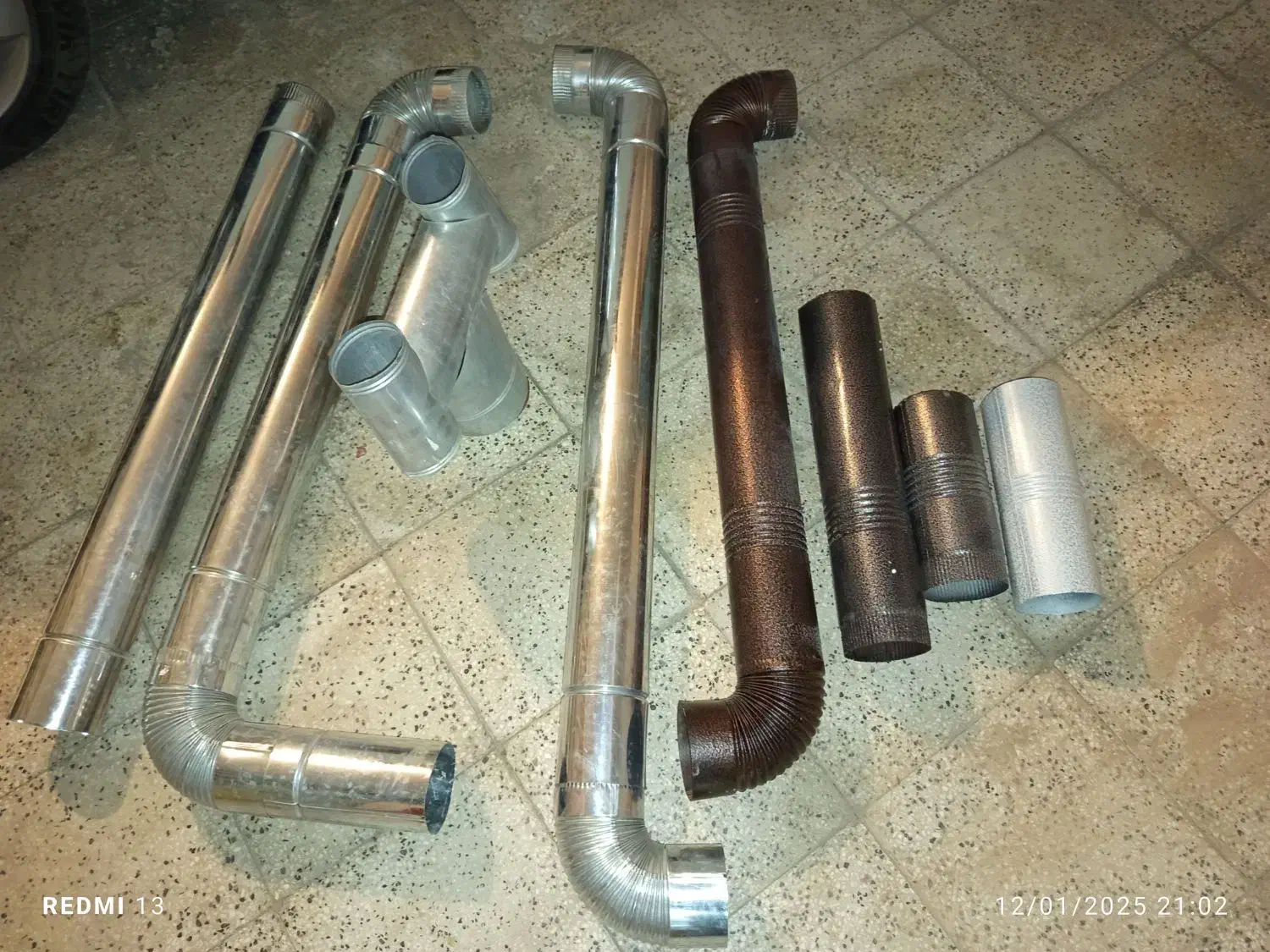 لوله بخاری، زانویی و کلاهک اچ|بخاری، هیتر، شومینه|نیشابور, بزرگمهر|دیوار