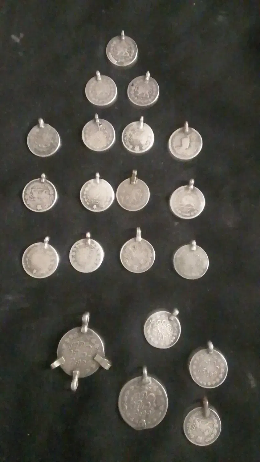 سکه نقره قاجاری|کلکسیون اشیاء عتیقه|فارسان, |دیوار