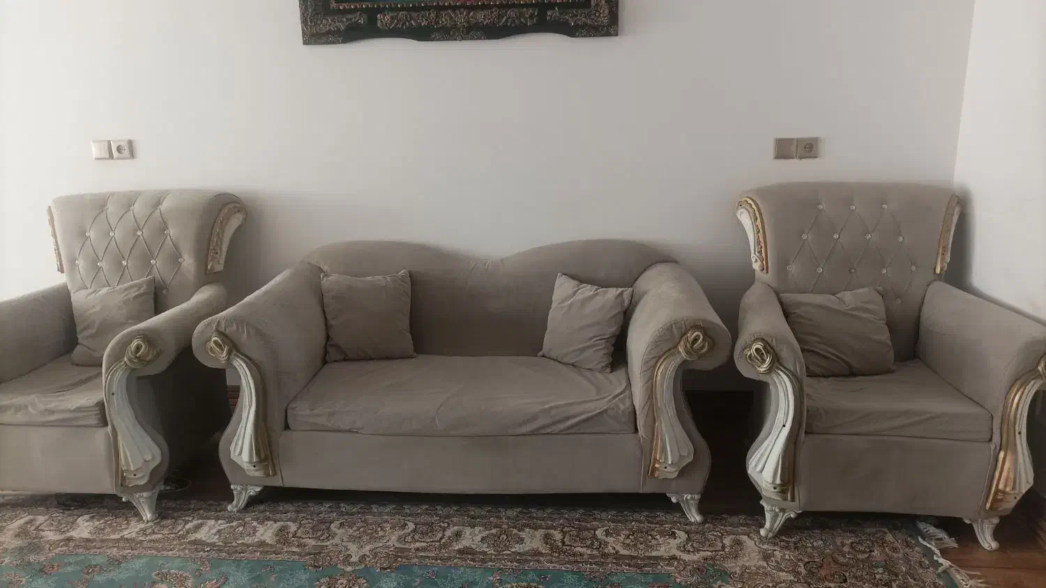 مبل چهار نفره|مبلمان خانگی و میز عسلی|خرمآباد, |دیوار