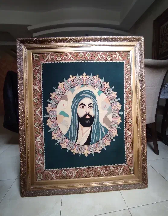 تابلو فرش دستبافت ابریشم بزرگ|تابلو فرش|رشت, معلم|دیوار