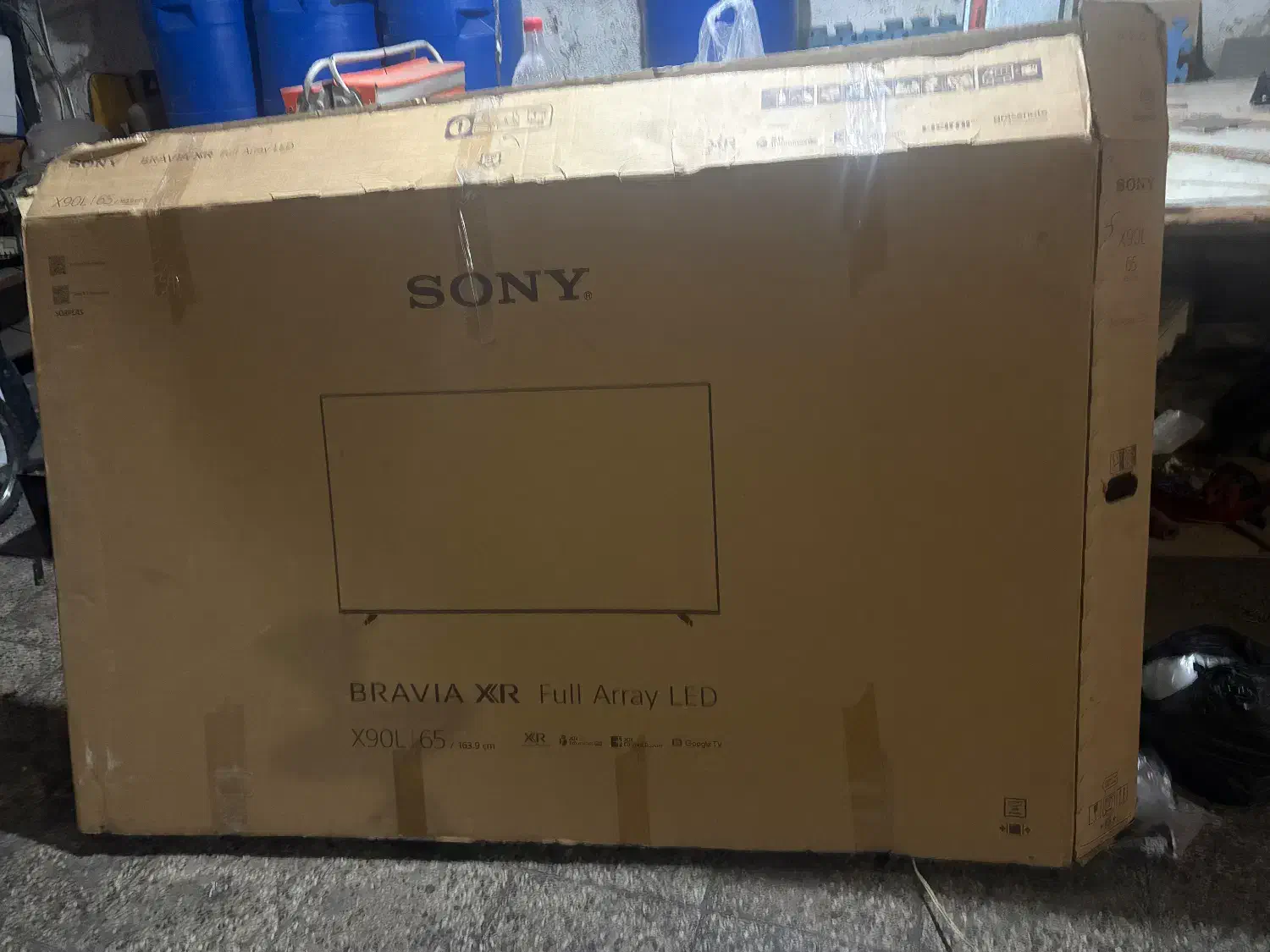 کارتن تلویزیون۶۵ اینچ.سونی|تلویزیون و پروژکتور|تهران, اوقاف|دیوار