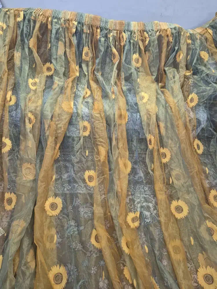 پرده حریر شیشه ای وحریر.حاشیه گیپوری فوری فروشی|پرده، رانر، رومیزی|تهران, هفده شهریور|دیوار