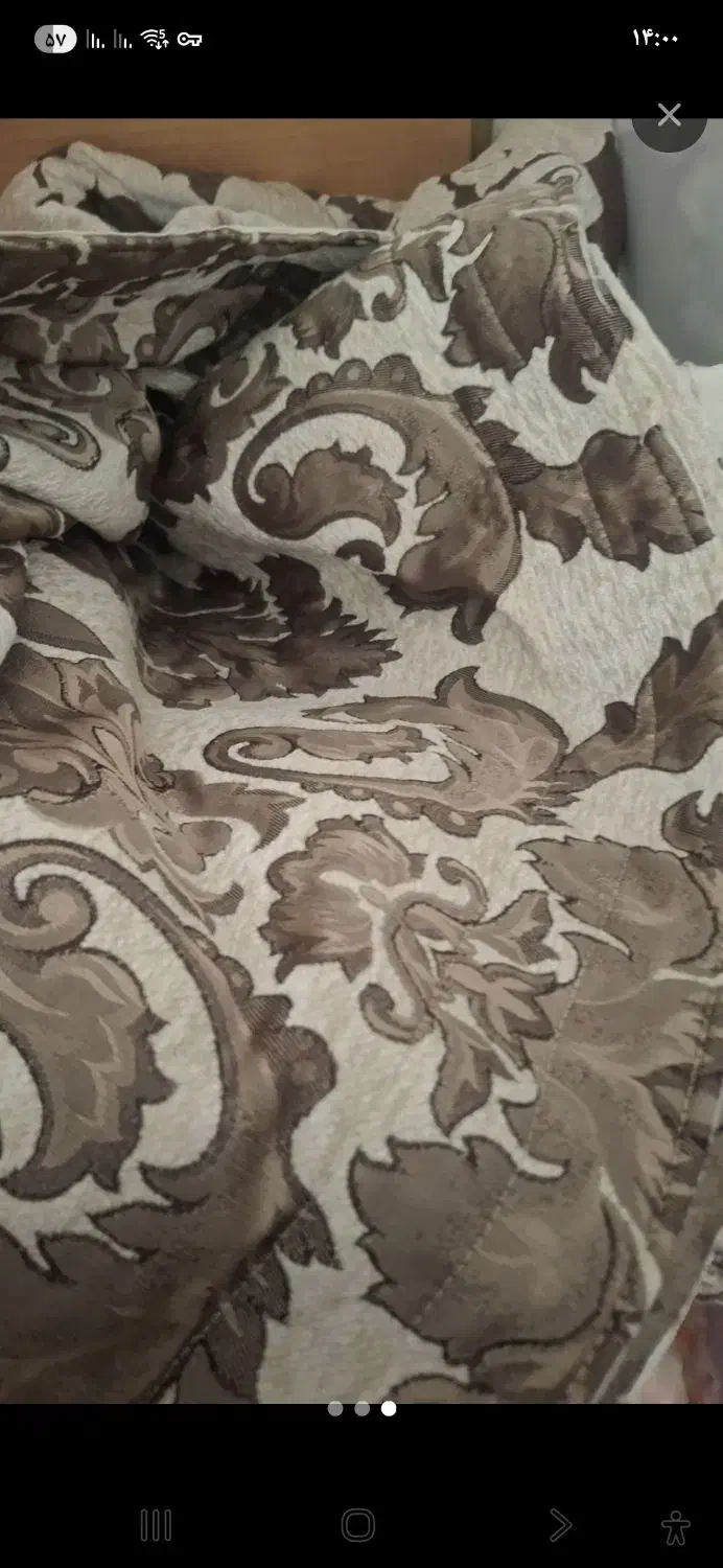 پرده پلیسه شیری|پرده، رانر، رومیزی|مشهد, آزادشهر|دیوار