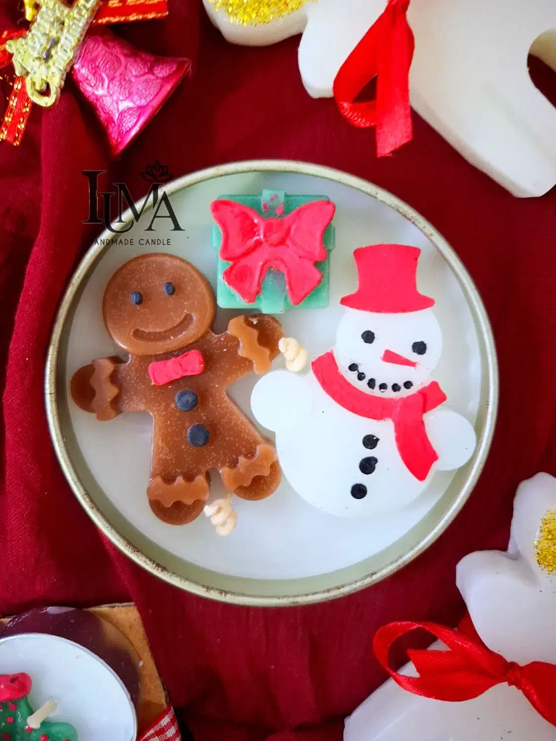 شمع های کریسمسی جذاب|صنایع دستی و سایر لوازم تزئینی|نوشهر, |دیوار