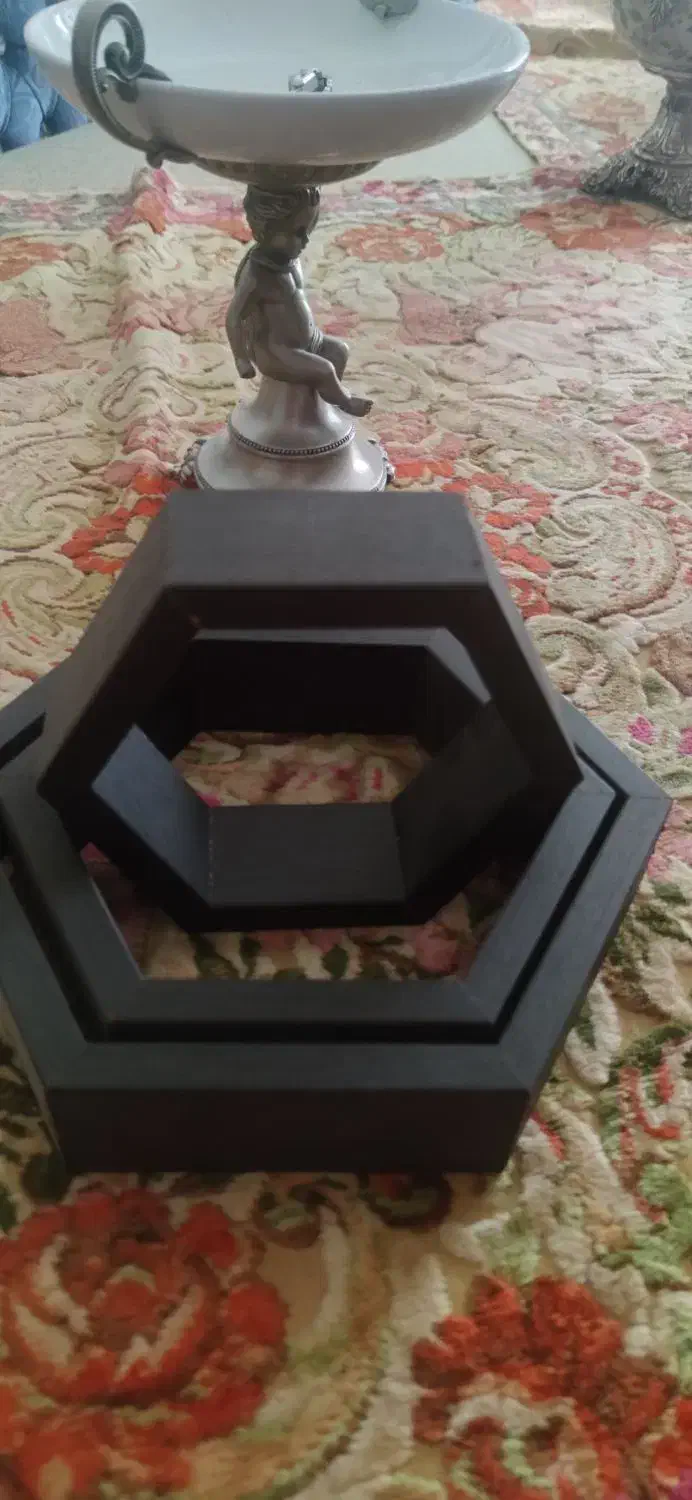 شلف دیواری چوبی شش ضلعی|کتابخانه، شلف، قفسه‌های دیواری|ارومیه, |دیوار