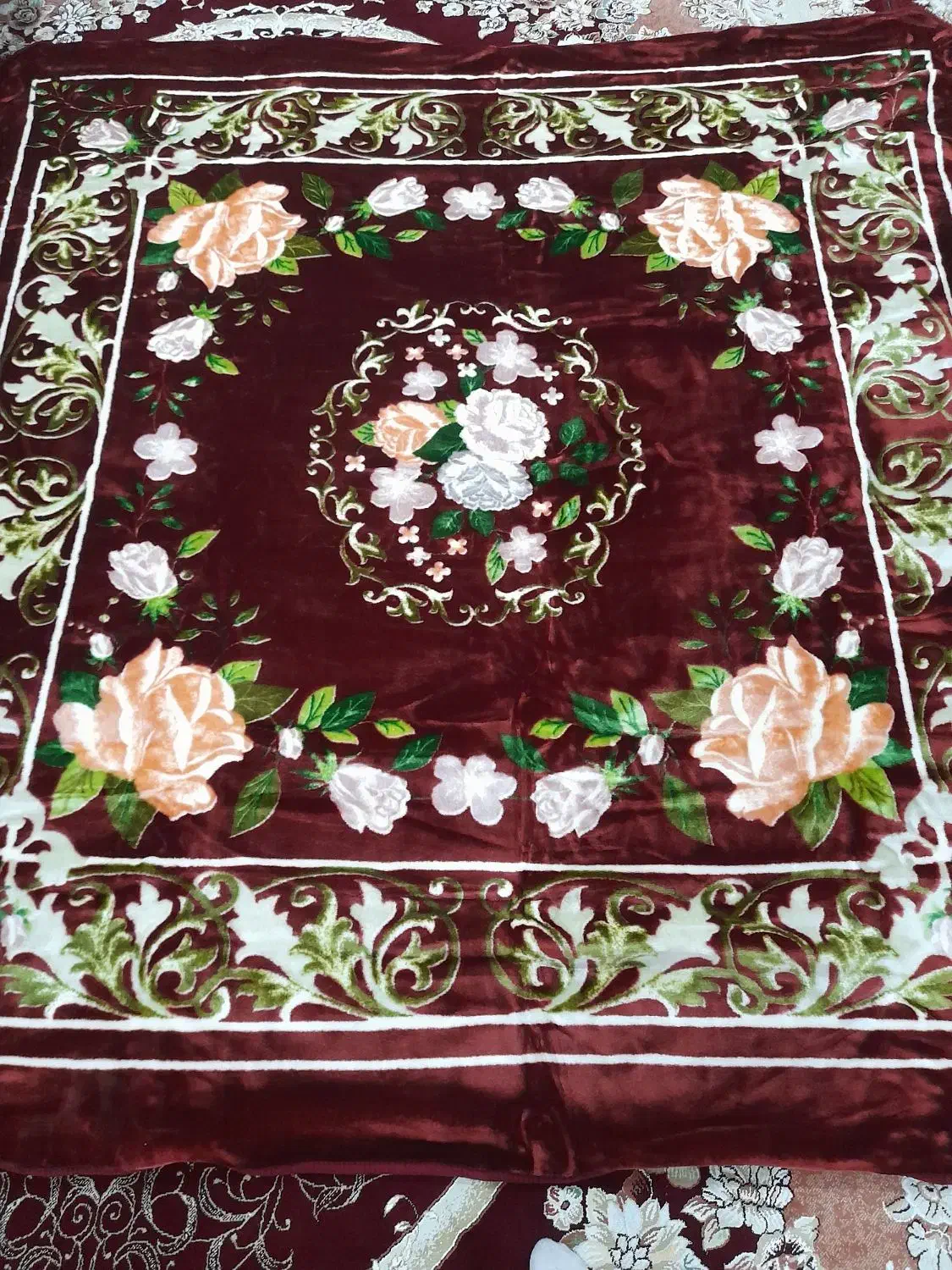 پتوگلبافت دونفره|رختخواب، بالش، پتو|آبدانان, |دیوار