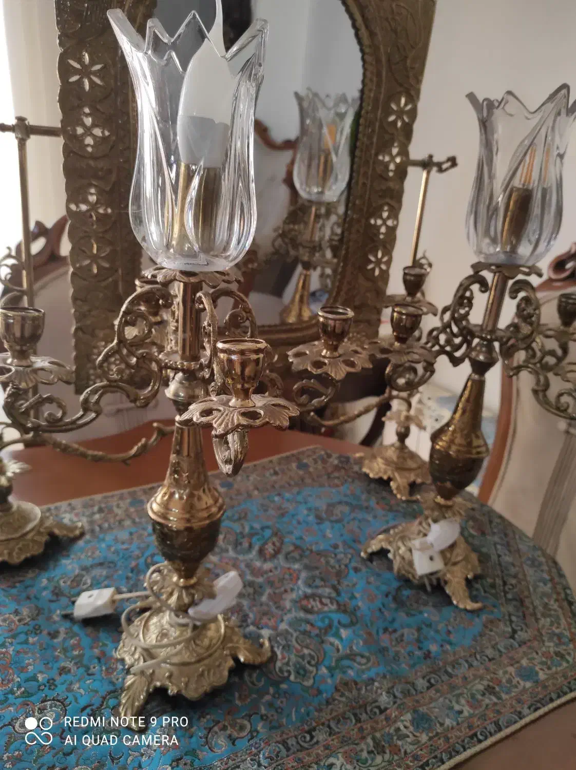 آیینه و شمعدان|صنایع دستی و سایر لوازم تزئینی|تهران, آسمان|دیوار