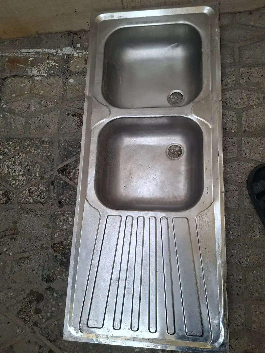 سینک ظرفشویی|آب‌چکان و نظم‌دهنده ظروف|کبودرآهنگ, |دیوار