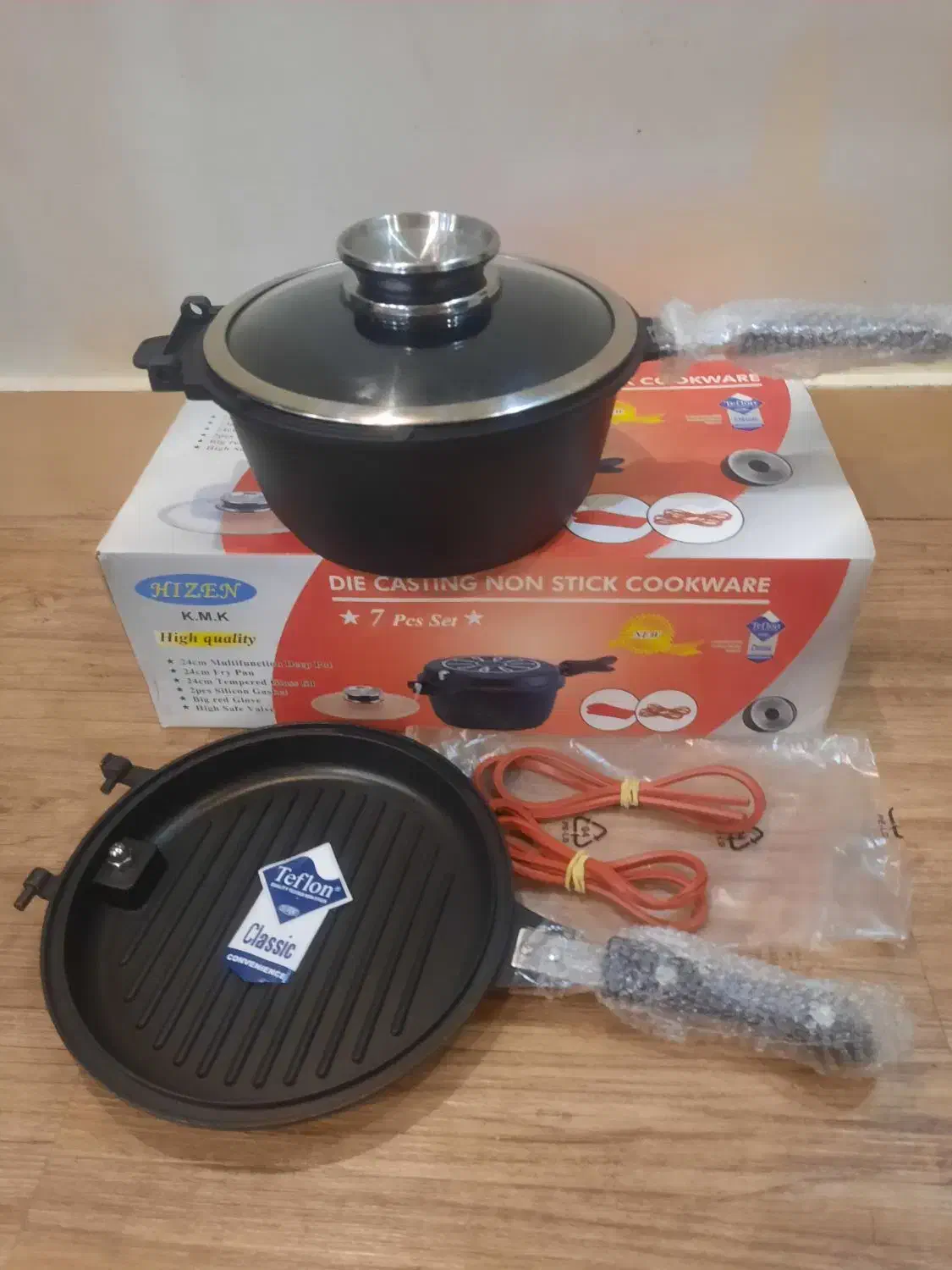 زودپز ماهیتابه رژیمی قابلمه (چند کاره چدنی تفلون )|ظروف پخت‌وپز|اهواز, کوروش|دیوار