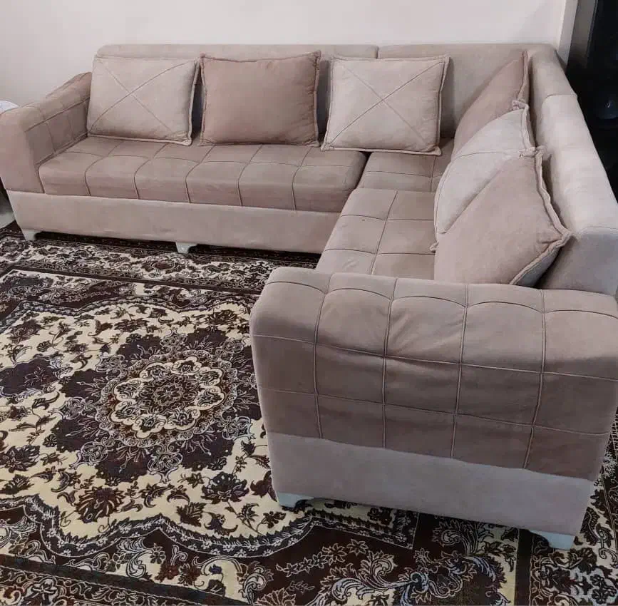 یک دست مبل ال ۷نفر|مبلمان خانگی و میز عسلی|گرگان, |دیوار