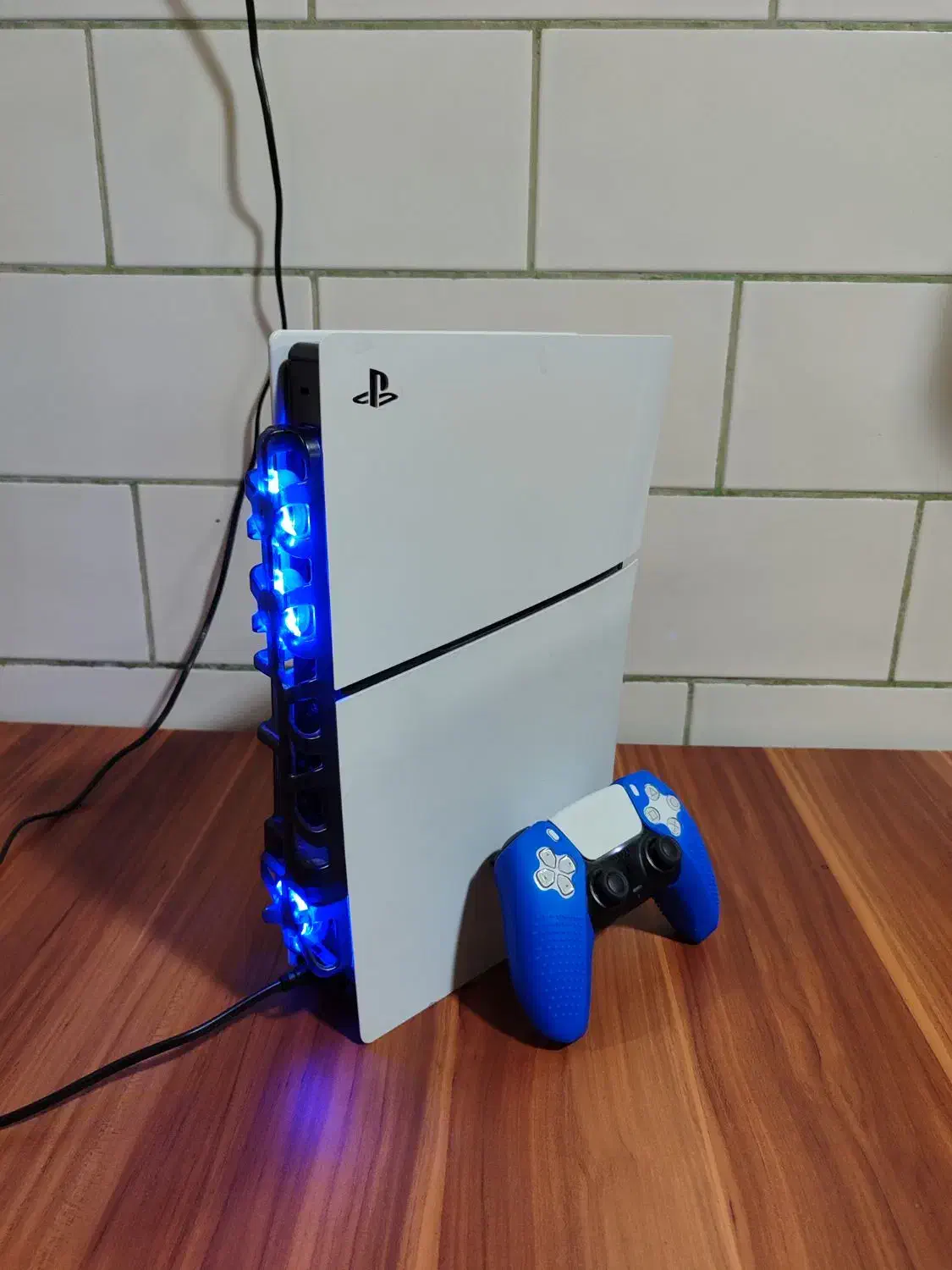 PS5 SLIM+cooling fan RGB|کنسول، بازی ویدئویی و آنلاین|کرمان, |دیوار