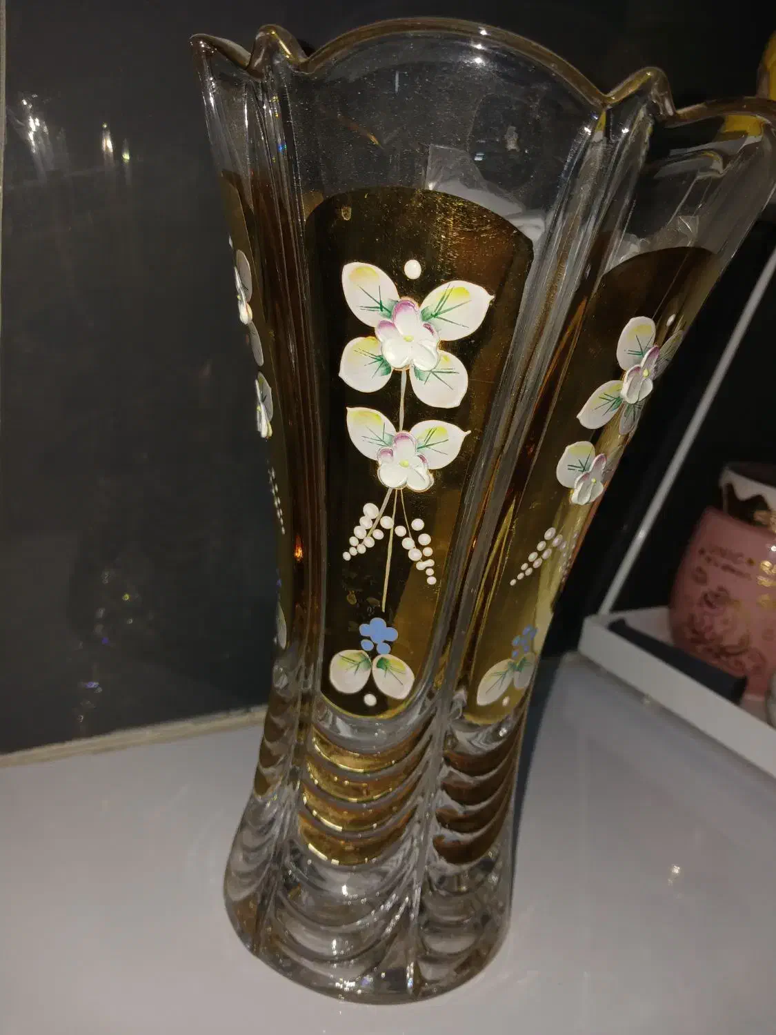 گلدان طلا کوب اصلی|صنایع دستی و سایر لوازم تزئینی|رفسنجان, |دیوار