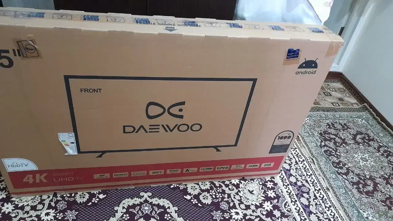 کارتن خالی تلویزیون ۵۵ اینچ|تلویزیون و پروژکتور|ری, دیلمان|دیوار