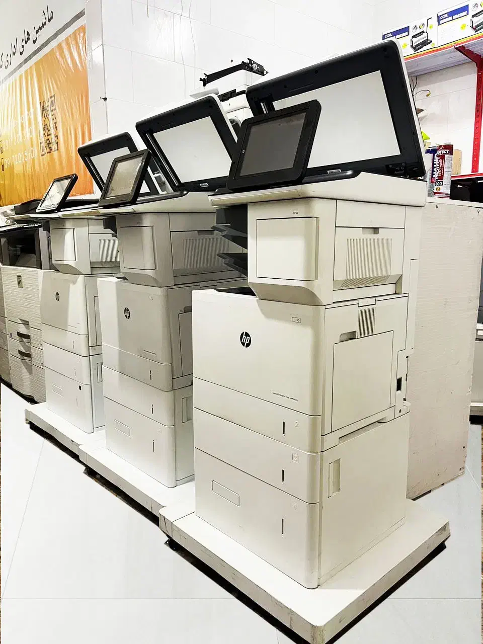 پرینتر چندکاره حرفه ای سیاه و سفید HP M633z|پرینتر، اسکنر، کپی، فکس|شیراز, بالا کفت|دیوار