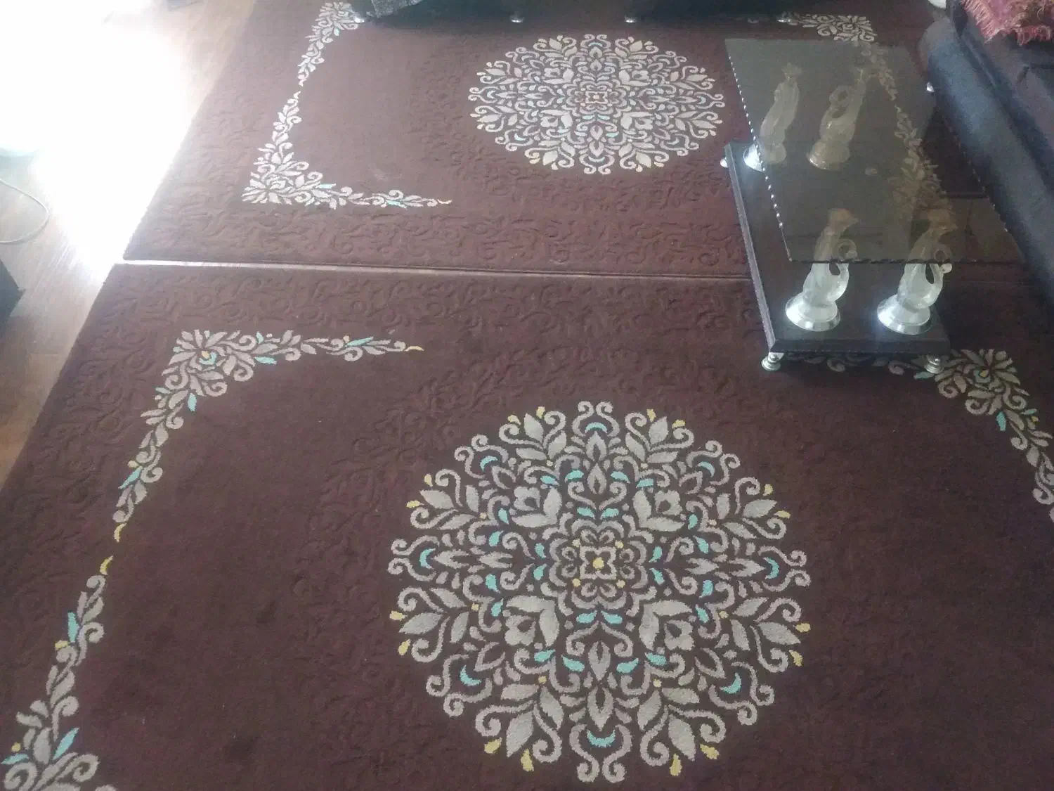 دوتاگلیم مثل هم 6متری.. یکی فانتزی 2در3ونیم|گلیم، جاجیم، گبه|کرمان, |دیوار