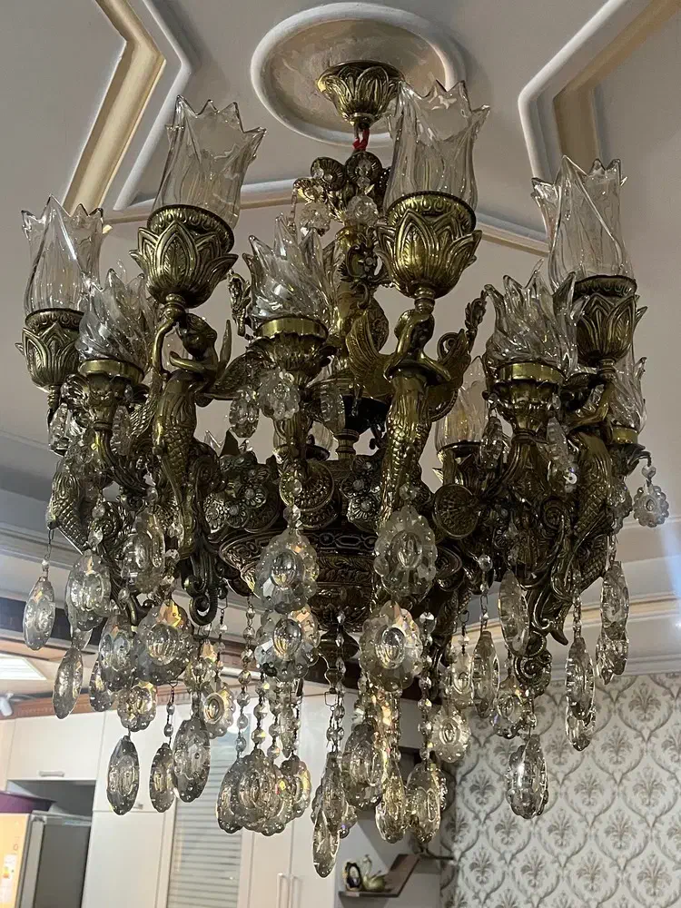 لوستر برنزی فرشته|لوستر و چراغ آویز|تهران, یاخجی آباد|دیوار